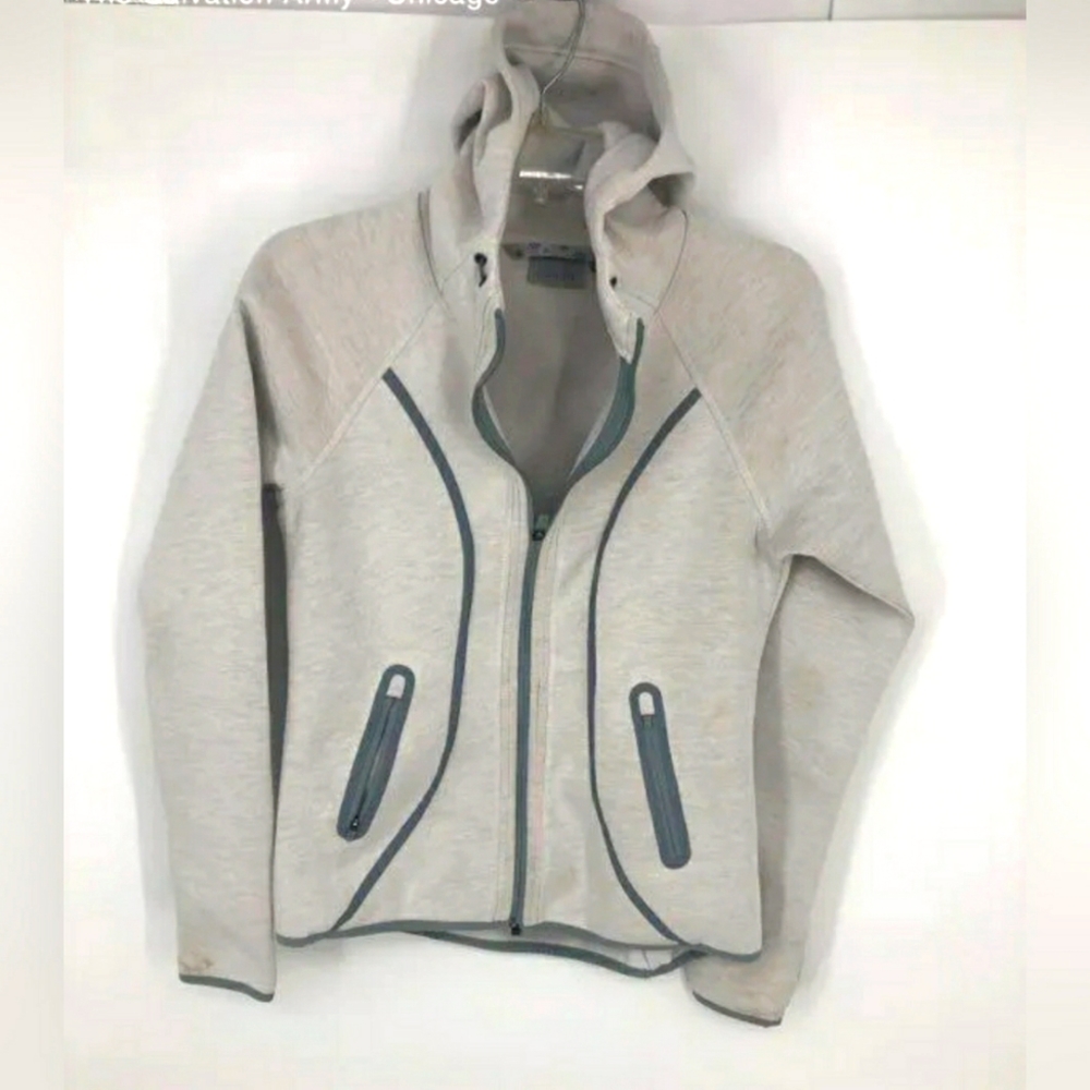 Athleta Gray Hooded Jacket coat- Size Small Women's